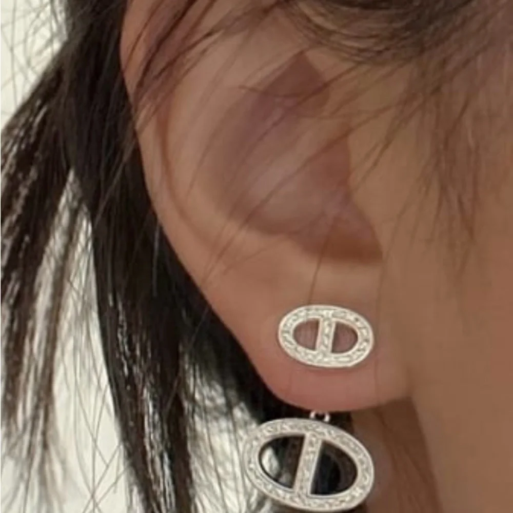 925 Sterling Silver Geometric Trend Stud Earring